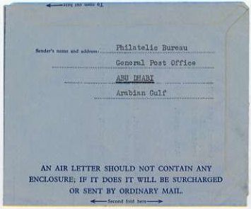  Reverse of the aerogramme