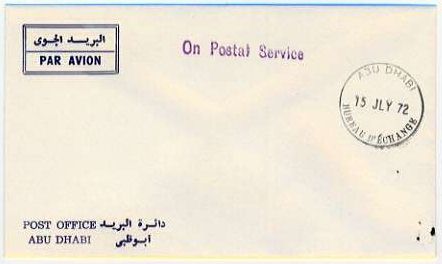 Front of envelope